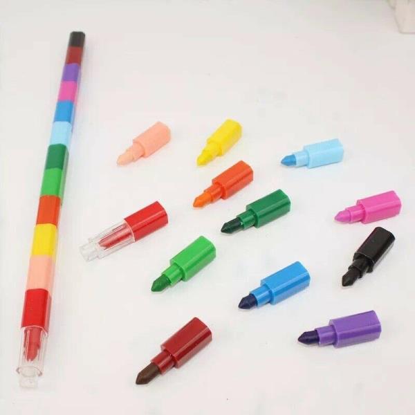 Jumble 12 Colours In One Wax Crayon Stick Pen