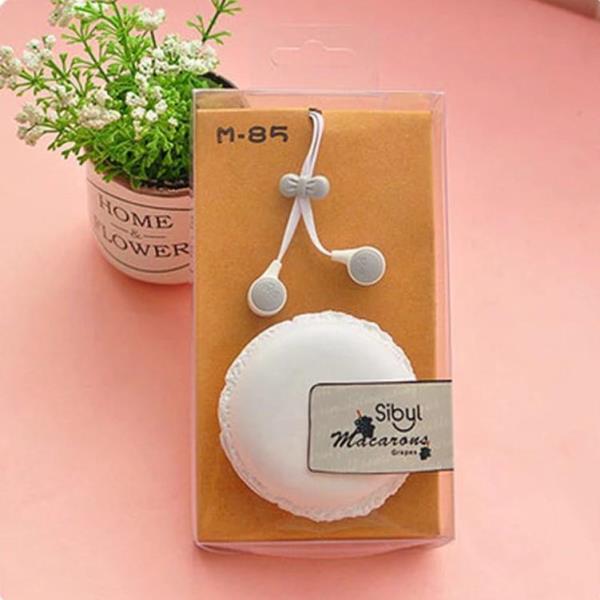 3.5 mm Jack Cartoon Macaron 115 cm Cable Earphones