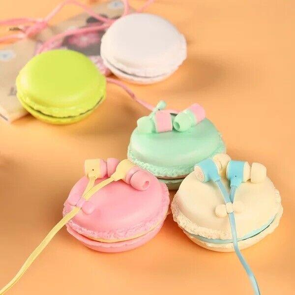 3.5 mm Jack Cartoon Macaron 115 cm Cable Earphones