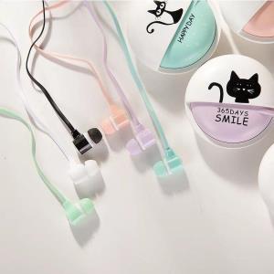 3.5 mm Jack Cartoon Macaron 115 cm Cable Earphones