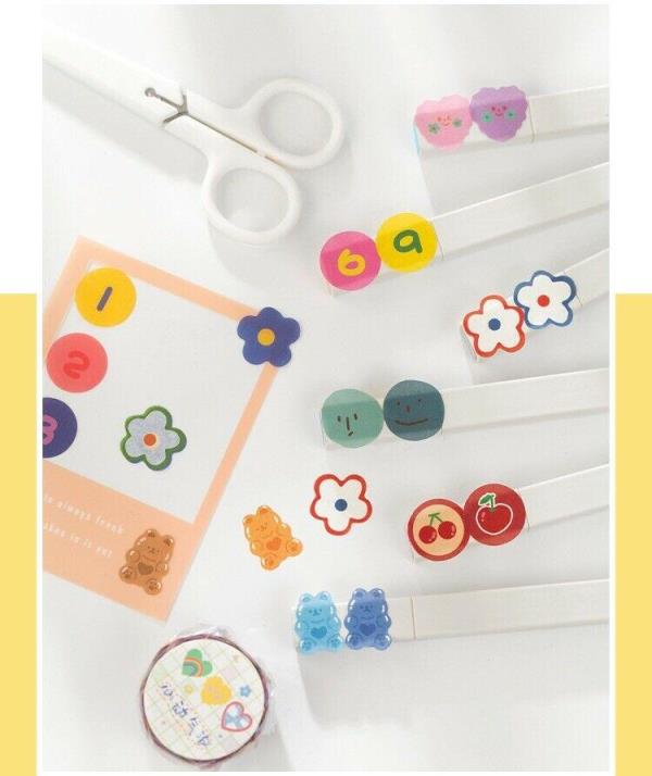 Cute Cartoon Scrapbooking Album Diary Tape Stickers