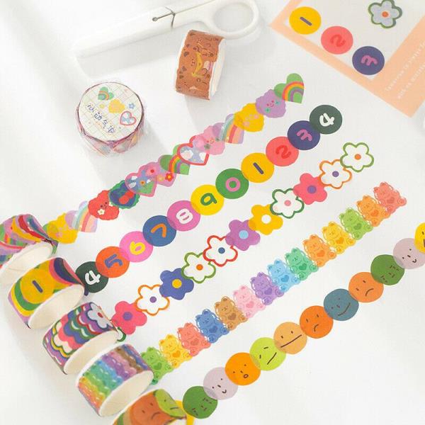 Cute Cartoon Scrapbooking Album Diary Tape Stickers