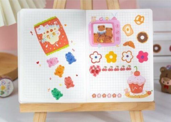 Cute Cartoon Scrapbooking Album Diary Tape Stickers