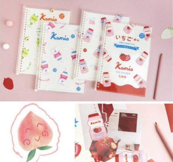 Cute Cartoon Fruit Loose Leaf Exercise Notebook