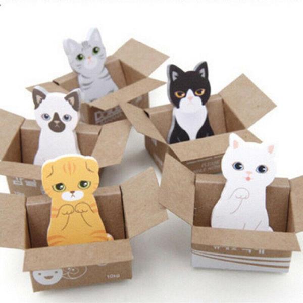 Cute Cartoon Cat Sticky Notes