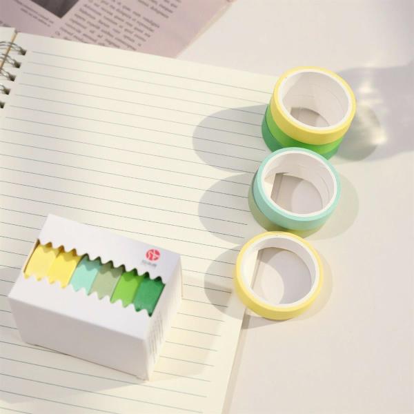 6 Pcs Colourful Sticker Tapes