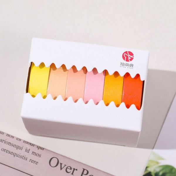 6 Pcs Colourful Sticker Tapes