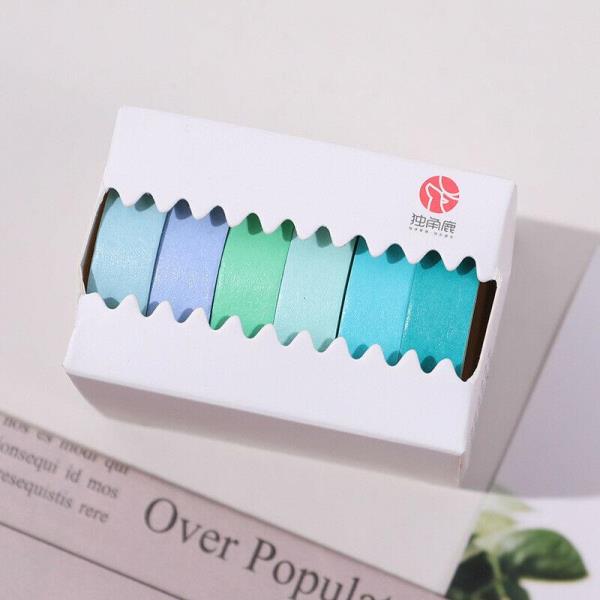 6 Pcs Colourful Sticker Tapes