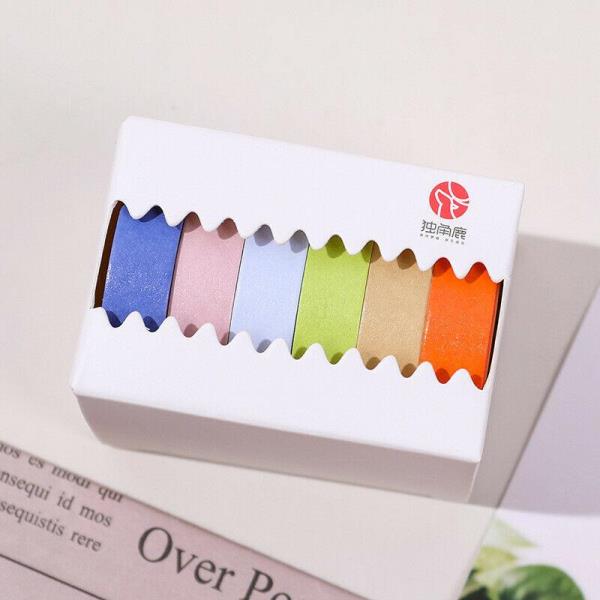 6 Pcs Colourful Sticker Tapes