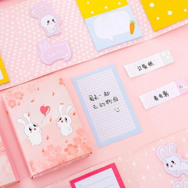 Pink Rabbit Memo Sticky Notes