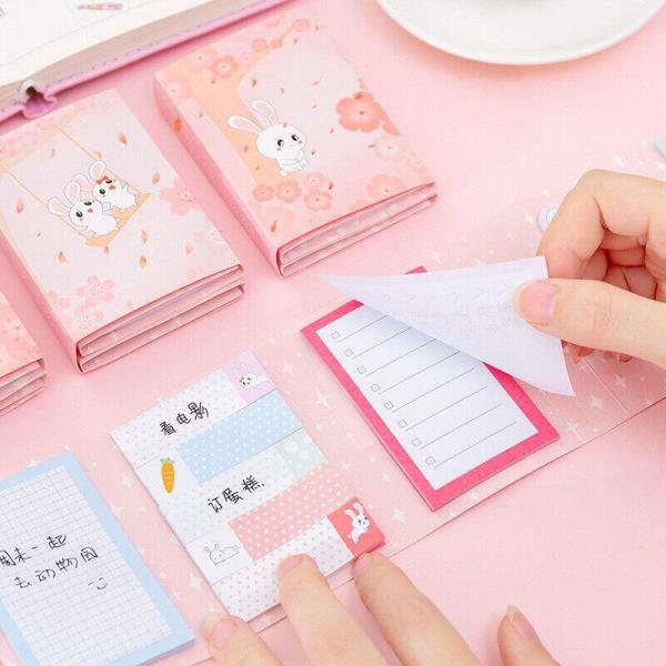 Pink Rabbit Memo Sticky Notes