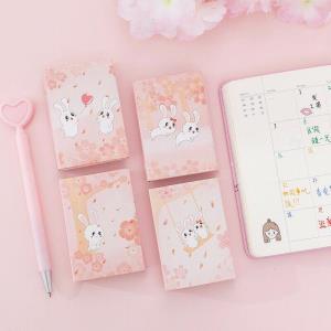 4 Sheets Cute Cartoon Animal Waterproof Stickers