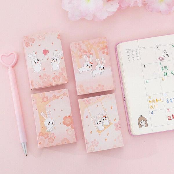 Pink Rabbit Memo Sticky Notes