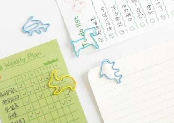 12 Deli Cartoon Animal Paper Clips