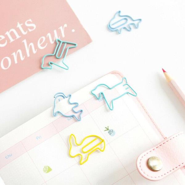 12 Deli Cartoon Animal Paper Clips