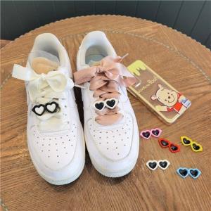 2 Pink Cartoon Sneakers Shoe Bows