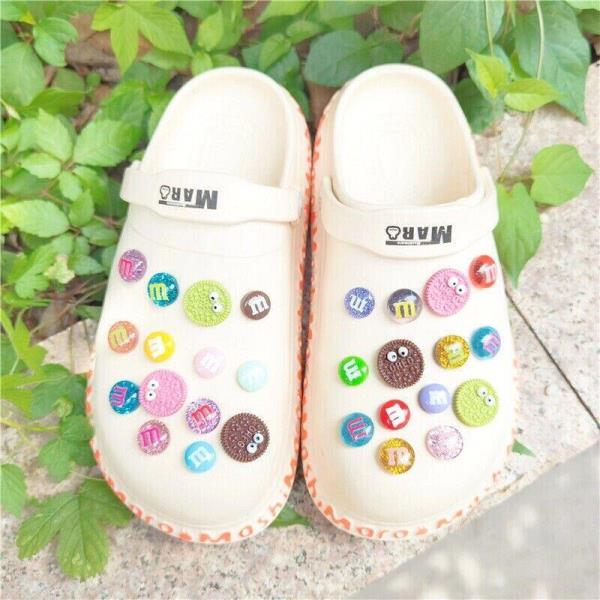 28 Cartoon Candy Chocolate Beans Crocs Shoe Charms