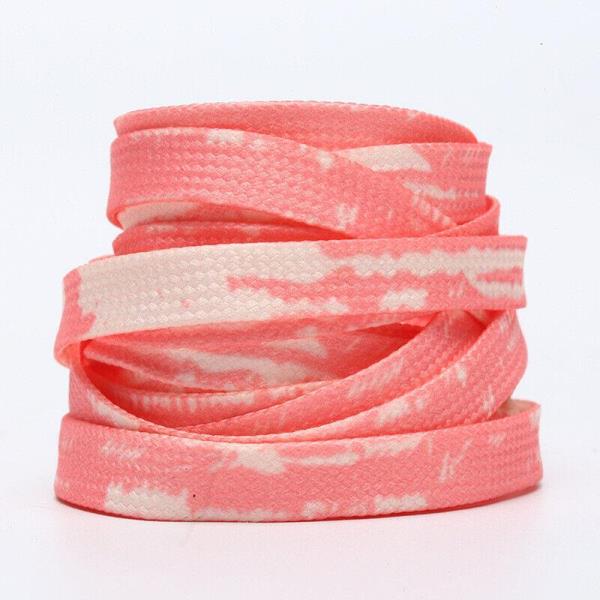 1 Pair 100 CM Tie Dye Rainbow Colour Shoe Laces