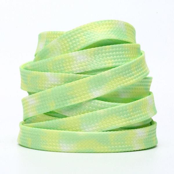 1 Pair 100 CM Tie Dye Rainbow Colour Shoe Laces