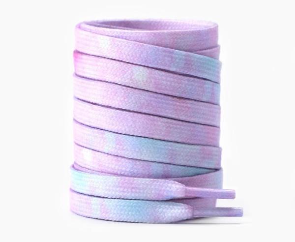 1 Pair 120 CM Tie Dye Rainbow Colour Shoe Laces