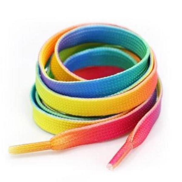 1 Pair Rainbow Gradient Shoe Laces