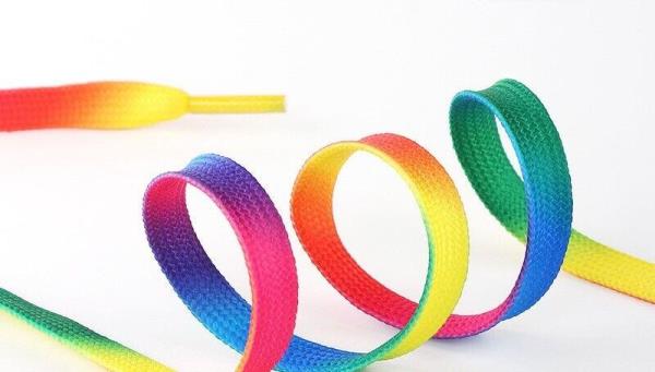 1 Pair Rainbow Gradient Shoe Laces