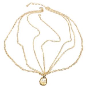 Gold Flower Leaf Elastic Head Chain