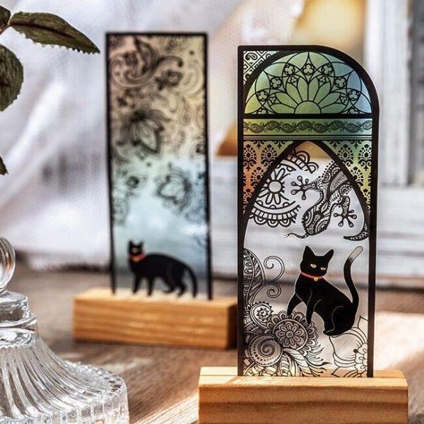 6 Hollow Lace Cat Bookmarks