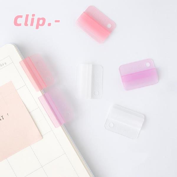 6 Waterproof Reusable Translucent Paper Clips