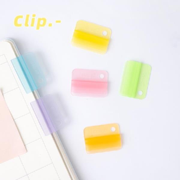 6 Waterproof Reusable Translucent Paper Clips