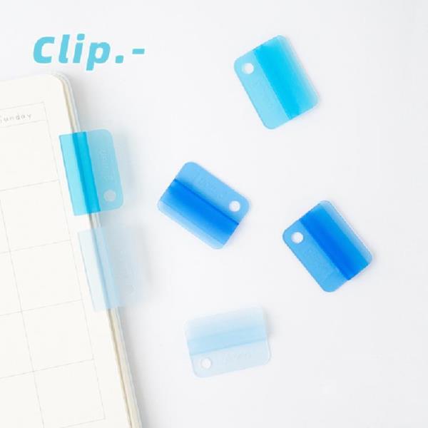 6 Waterproof Reusable Translucent Paper Clips