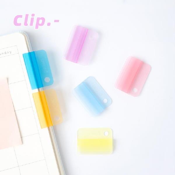 6 Waterproof Reusable Translucent Paper Clips