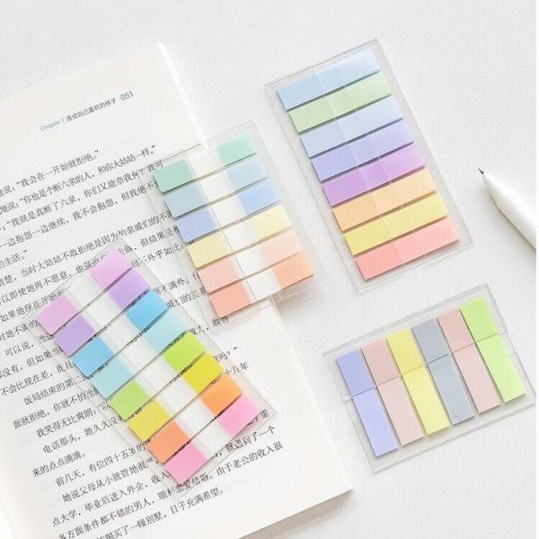 Morandi Rainbow Transparent Waterproof Sticky Labels