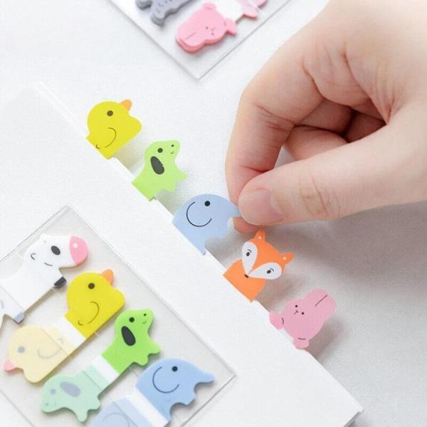 Cartoon Animal Waterproof Indexing Sticky Labels