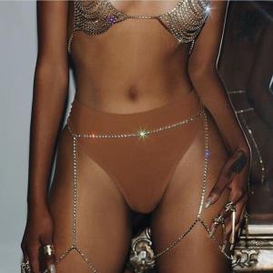 Glitter Bikini Rhinestone Waist Belly Chain