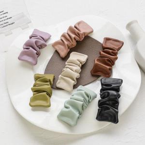 8 Pcs Plush Cloth Bow Hair Pin Set