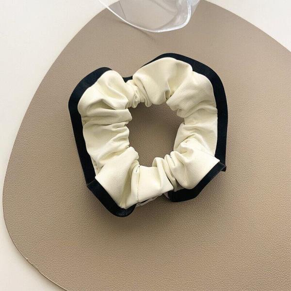 Retro French Leather High Elastic Hair Tie