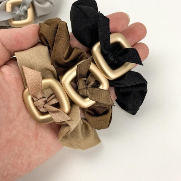 Modern Satin Square High Elastic Hair Tie