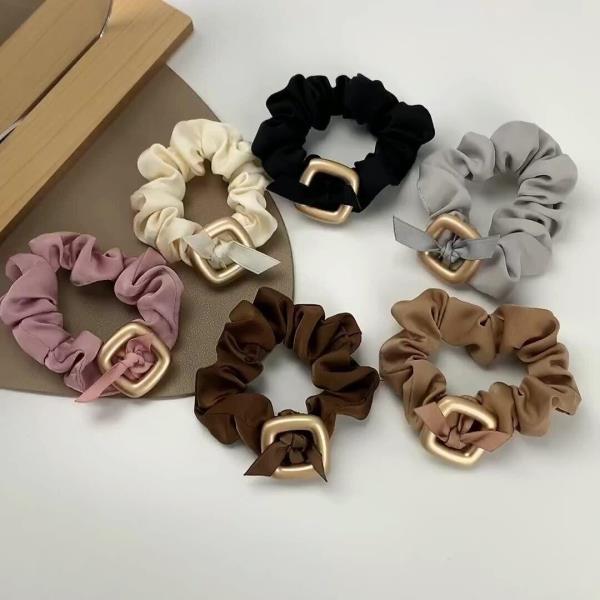 Modern Satin Square High Elastic Hair Tie