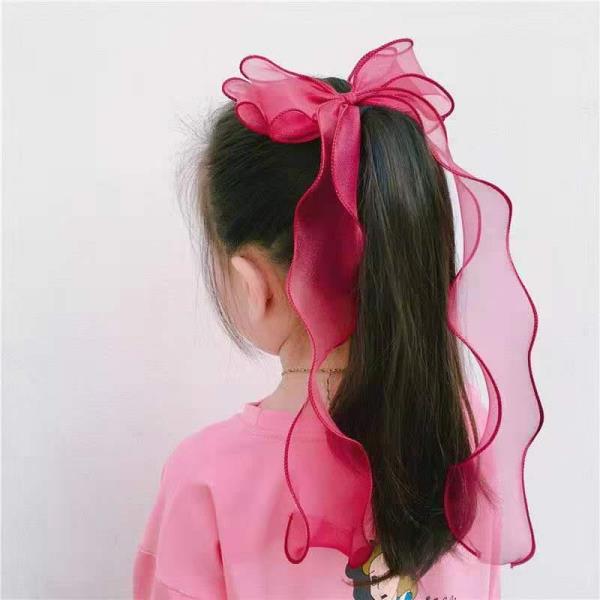 Rainbow Kids Lace Bow Hair Pin