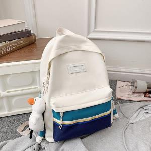 Large Blue Unisex Multi Pockets Backpack