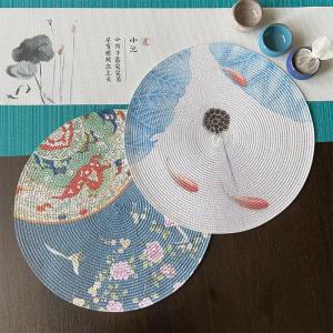 11 Cm Flower White Braid Cotton Knit Coaster