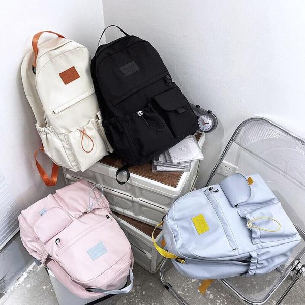 Casual Reflective Nylon Multi Pockets Backpack