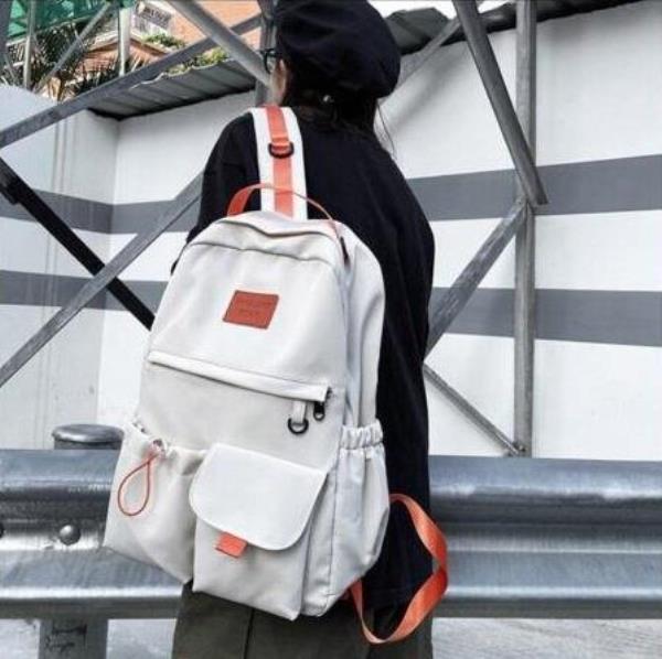 Casual Reflective Nylon Multi Pockets Backpack