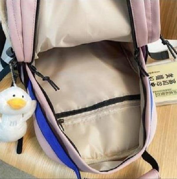 Retro Light Waterproof Double Layer School Backpack