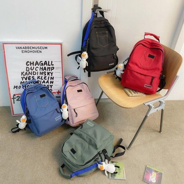 Retro Light Waterproof Double Layer School Backpack