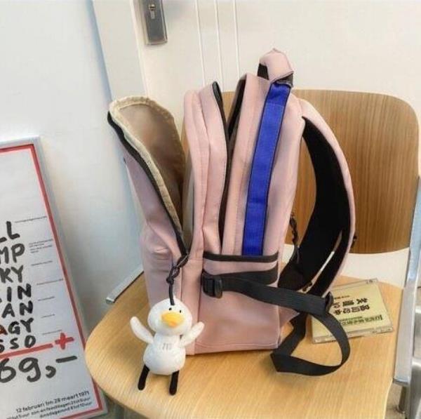 Retro Light Waterproof Double Layer School Backpack