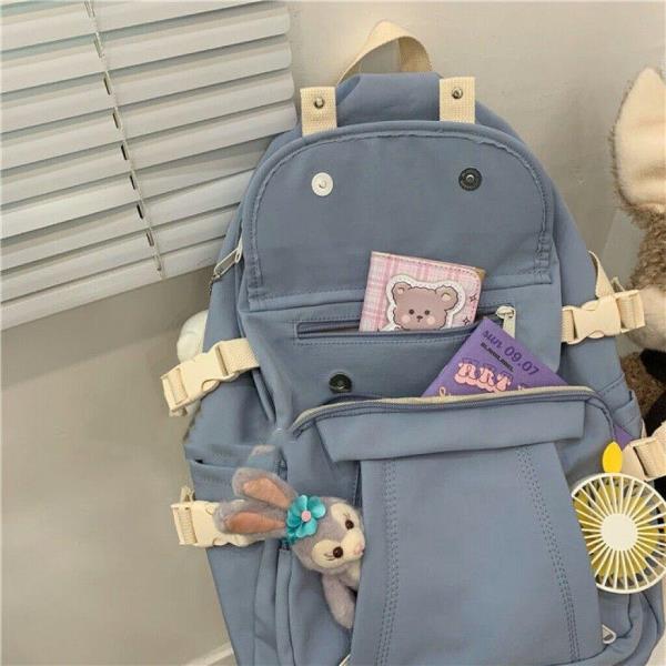 Preppy Macaron Colour School Backpack