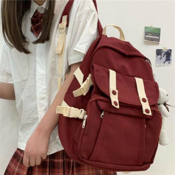 Preppy Macaron Colour School Backpack