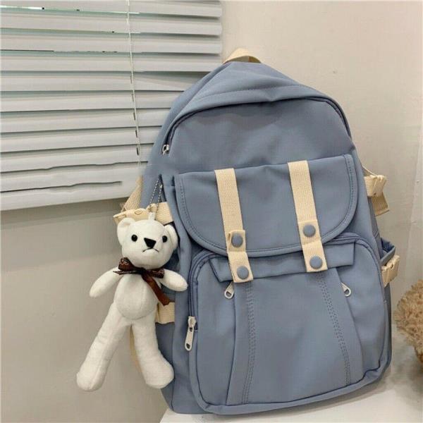 Preppy Macaron Colour School Backpack